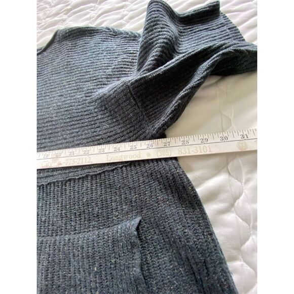 Pure Jill By J. Jill Boxy Oversized Pullover Sweater Elbow Sleeve Gray Petite M - Picture 12 of 13